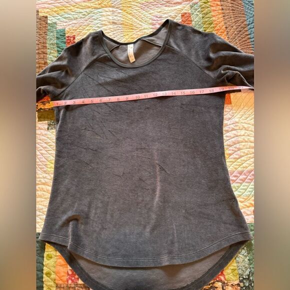 Indigenous Soft Fleece 100% Cotton Long Sleeve Warm Top Gray Size Small - Picture 4 of 8